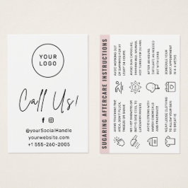 Anpassningsbar Logotyp eventuellt Färg sockerbetsk Visitkort