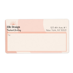 Anpassningsbar Logotyp Feminin  Rosa Professionell Fraktsedel