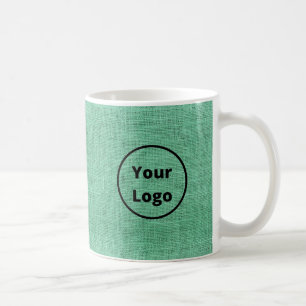 Anpassningsbar logotyp-grönt-stöld kaffemugg