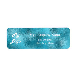 Anpassningsbar logotyp image business sea blue ret returadress etikett