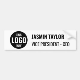 Anpassningsbar logotyp & jobbtitel | Modern minima Bildekal