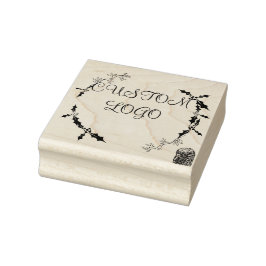 Anpassningsbar Logotyp Julfrö Utandning Stämpel