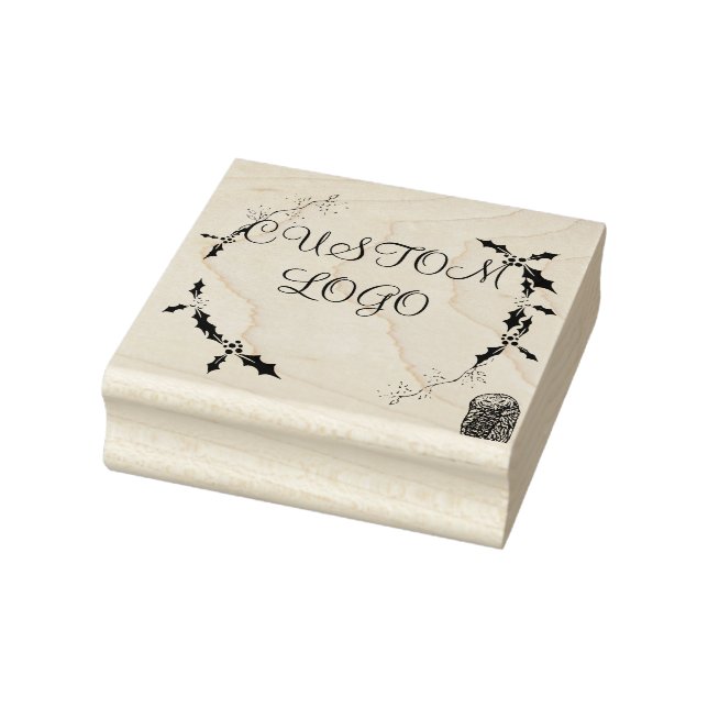 Anpassningsbar Logotyp Julfrö Utandning Stämpel (Stämpel)