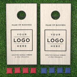 Anpassningsbar Logotyp Light Wood Grain Branded