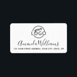 Anpassningsbar logotyp mall feminin returadress adressetikett<br><div class="desc">Returetiketter för logotyp av modern anpassningsbar. Överför din egen logotyp,  ditt eget foto eller annan grafik och anpassa mallen fält för att skapa etiketter för dina affärsmeddelanden eller din affärshändelse. Färgen för bakgrund och teckensnitt kan ändras med verktyg.</div>