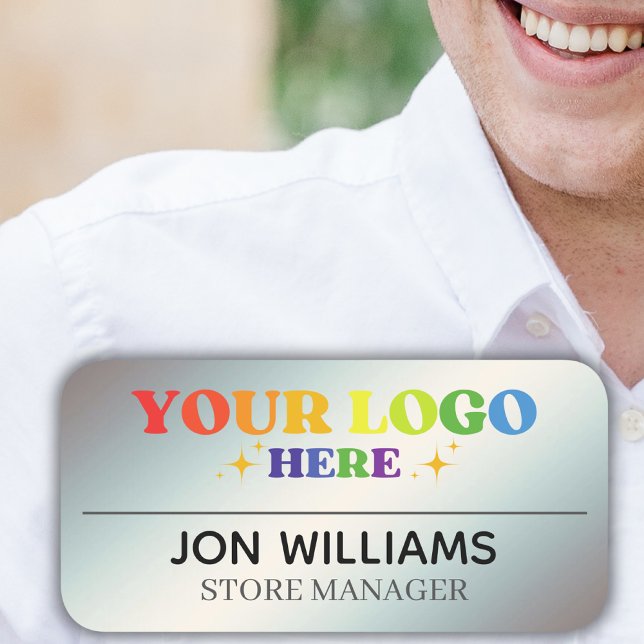 Anpassningsbar Logotyp medarbetare magneter eller  Namnbricka (Skapare uppladdad)