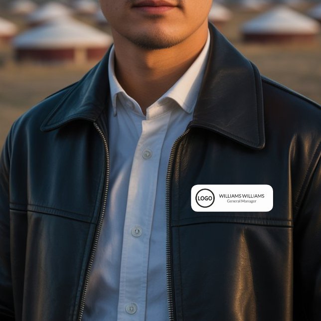 Anpassningsbar Logotyp medarbetare Magnetic eller  Namnbricka (Skapare uppladdad)