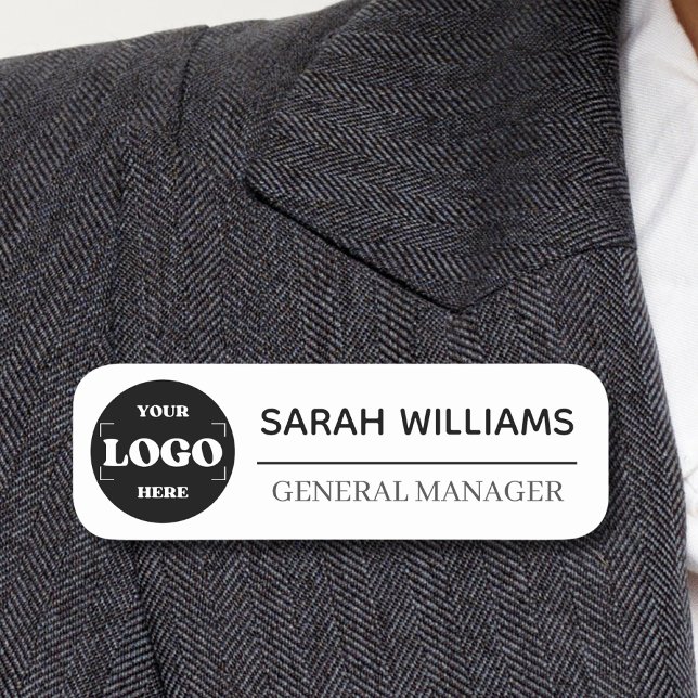 Anpassningsbar Logotyp medarbetare Magnetic eller  Namnbricka (Skapare uppladdad)