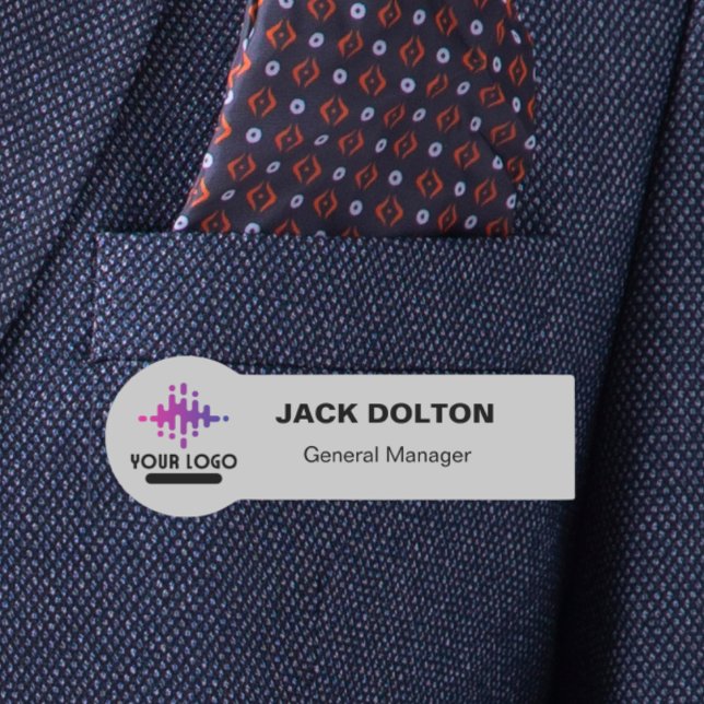 Anpassningsbar Logotyp medarbetare Magnetic eller  Namnbricka (Skapare uppladdad)