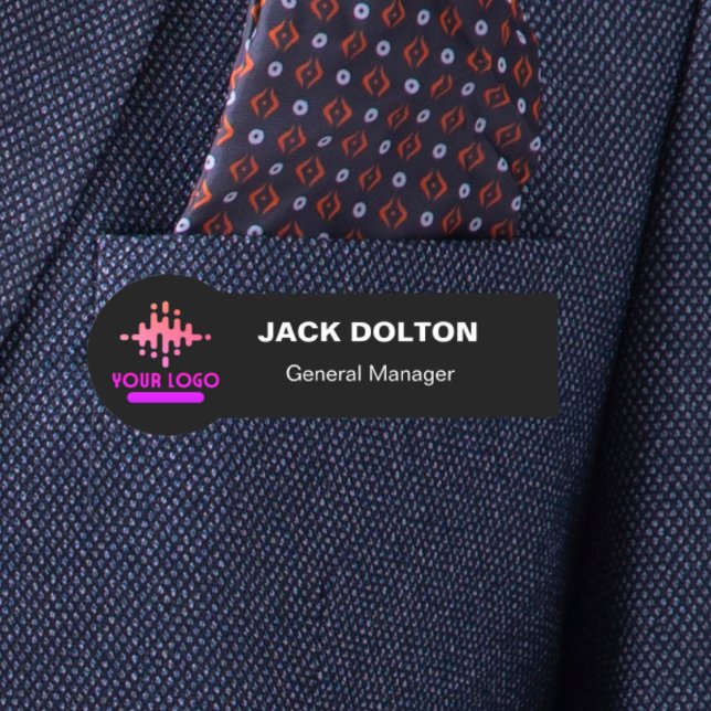 Anpassningsbar Logotyp medarbetare Magnetic eller  Namnbricka (Skapare uppladdad)