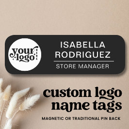 Anpassningsbar Logotyp medarbetare Magnetic eller Namnbricka