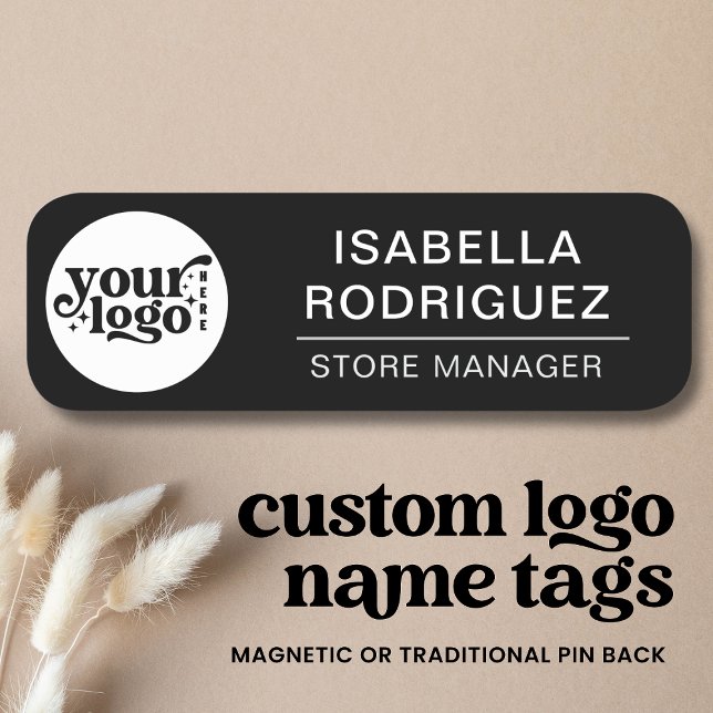 Anpassningsbar Logotyp medarbetare Magnetic eller  Namnbricka (Skapare uppladdad)