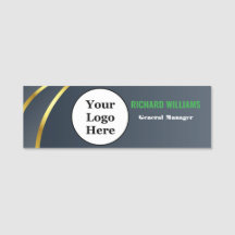 Anpassningsbar Logotyp medarbetare Magnetic eller 