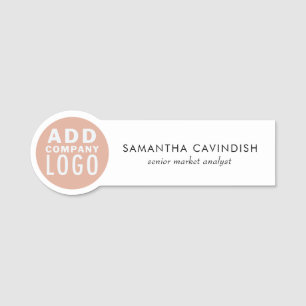 Anpassningsbar Logotyp medarbetare Magnetiskt Namnbricka