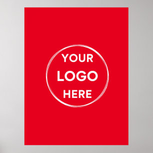 Anpassningsbar Logotyp Minimalist Business Company Poster
