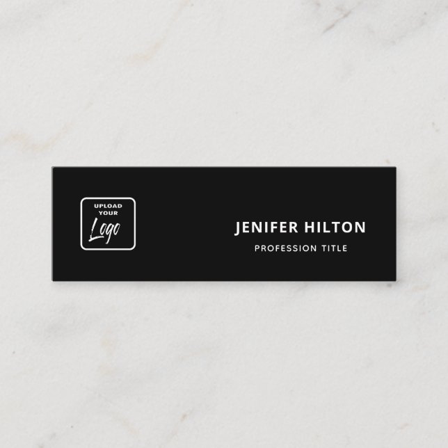 Anpassningsbar logotyp minimalistmedieikoner för s mini visitkort (Framsida)