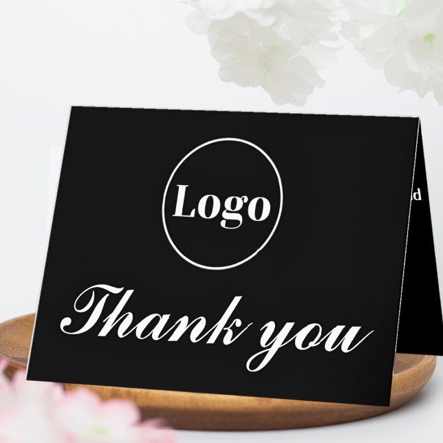 Anpassningsbar Logotyp Modern Company Branded Tack Kort (Skapare uppladdad)