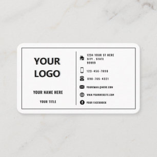 Anpassningsbar Logotyp Modern design - Personlig f Visitkort