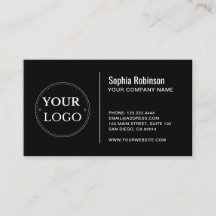 Anpassningsbar Logotyp Modern Minimalist Black
