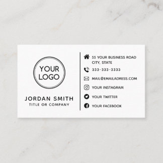 Anpassningsbar Logotyp Modern Minimalistisk mediei Visitkort