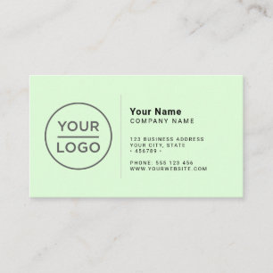 Anpassningsbar logotyp modern minimalistisk valfri visitkort