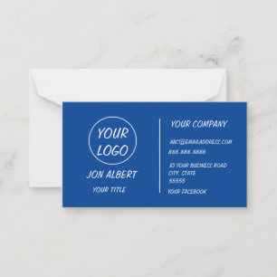 Anpassningsbar Logotyp Modern White eller någon Fä Anteckningskort
