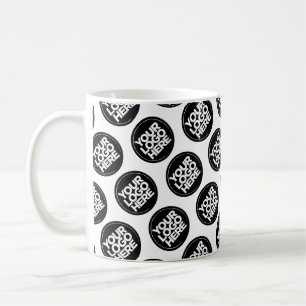 Anpassningsbar logotyp mönster medarbetare kaffemugg
