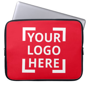 Anpassningsbar Logotyp Mörk Red Laptop sleeve