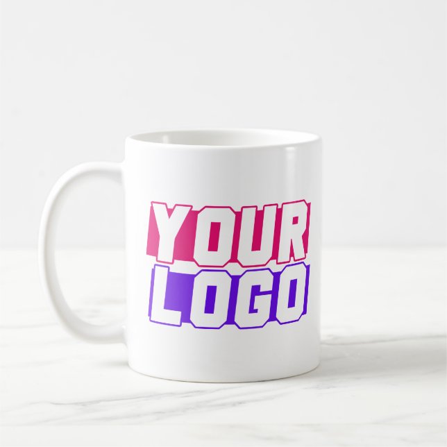 Anpassningsbar Logotyp Mugg Personlig Company Logo (Vänster)