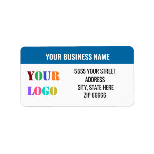 Anpassningsbar Logotyp Namn Adressetiketter ditt F