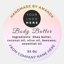 Anpassningsbar Logotyp Namn BodyButter Cosmetics L