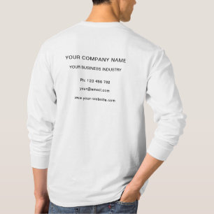 Anpassningsbar Logotyp Namn textinfo om befordring T Shirt