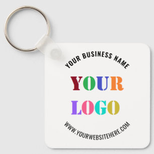 Anpassningsbar Logotyp Namn webbplats Keychain Pro Nyckelring