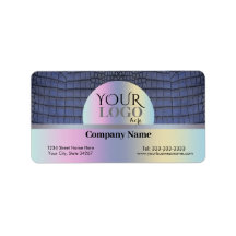 Anpassningsbar Logotyp och Namn Cobalt Alligator S