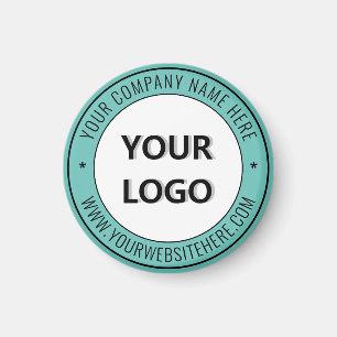 Anpassningsbar Logotyp och text Business Promotion Magnet