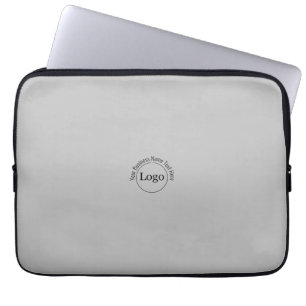 Anpassningsbar logotyp och text Namn Laptop sleeve