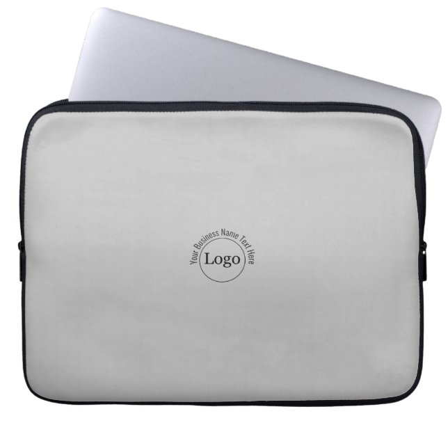 Anpassningsbar logotyp och text Namn Laptop sleeve (Framsidan)