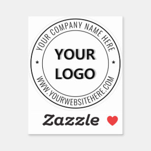 Anpassningsbar - Logotyp och textbefordringsfack Klistermärken