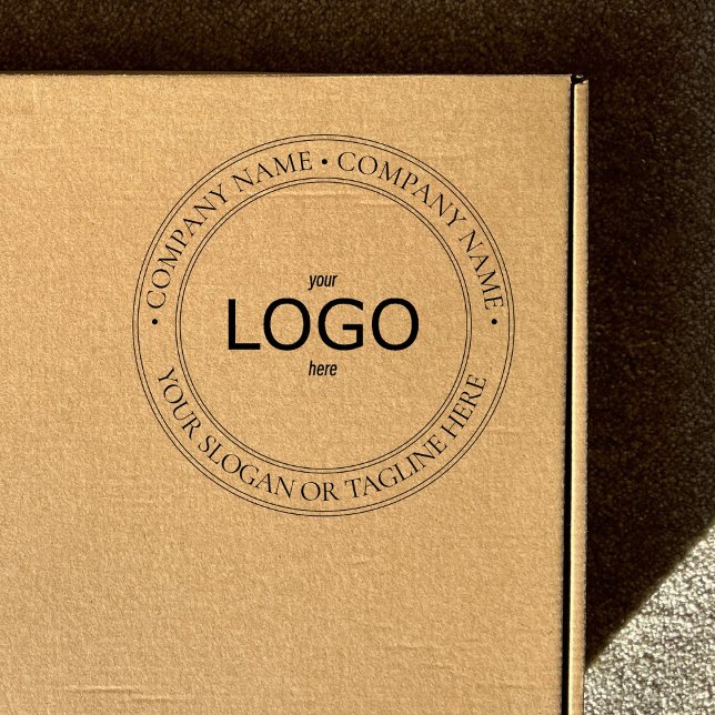 Anpassningsbar Logotyp och textcirkulär Frimärke Stämpel (Skapare uppladdad)