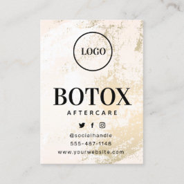 Anpassningsbar Logotyp Pastel Botox-efterbehandlin Visitkort
