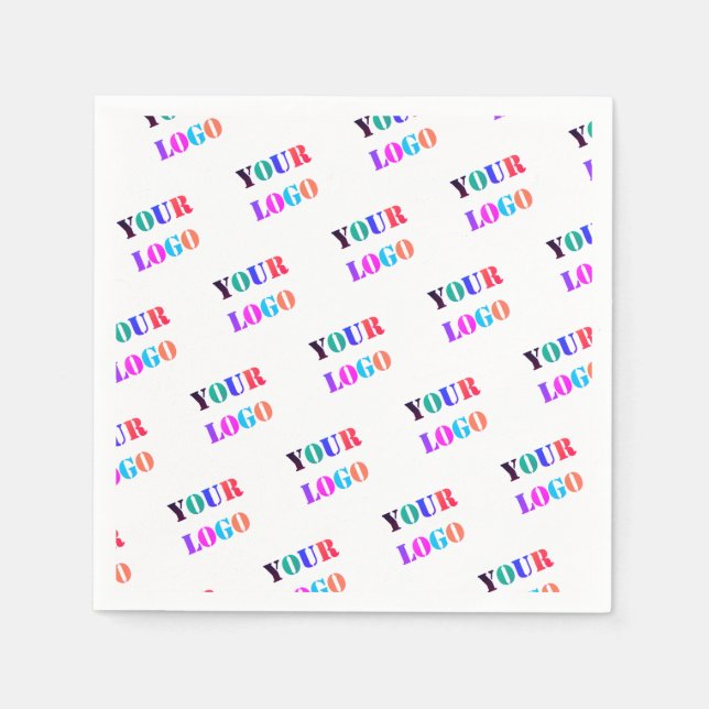 Anpassningsbar Logotyp Personlig för affärsfrämjan Pappersservett (Framsidan)