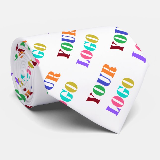 Anpassningsbar Logotyp - Personlig för att främja  Slips (Rullad)