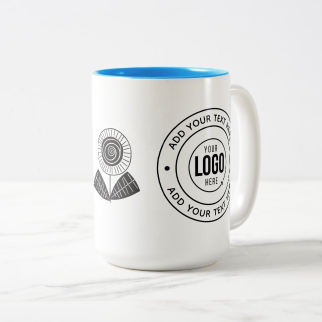 Anpassningsbar Logotyp & Personlig Text Mugg - Per (Framsida höger)
