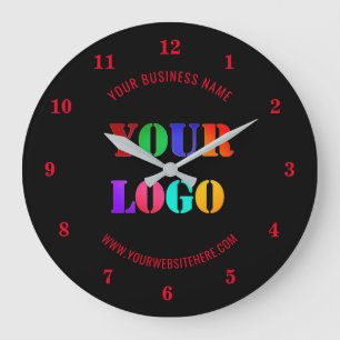 Anpassningsbar Logotyp Promotive Business - Ditt F Stor Klocka