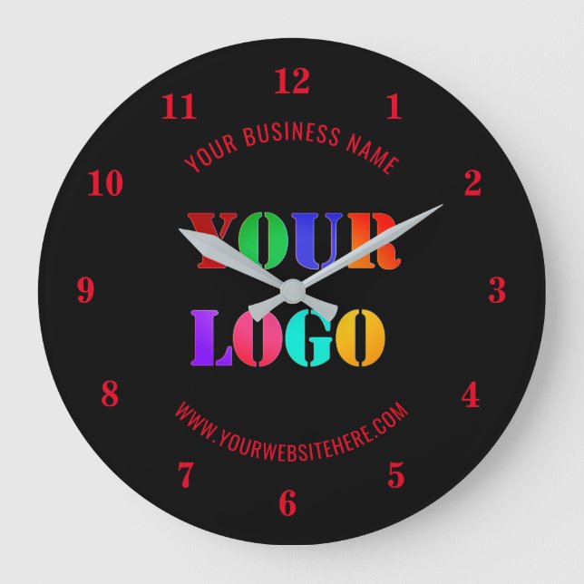 Anpassningsbar Logotyp Promotive Business - Ditt F Stor Klocka (Framsida)