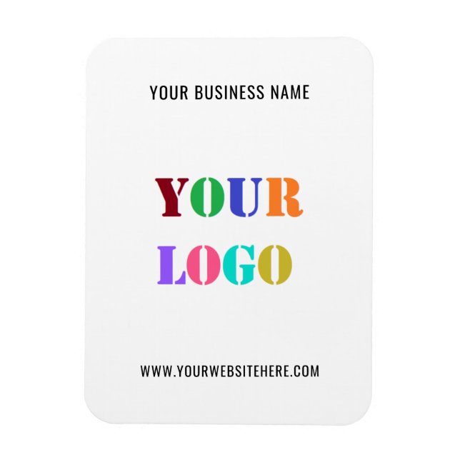 Anpassningsbar Logotyp Promotive Business Magnet (Vertikal)
