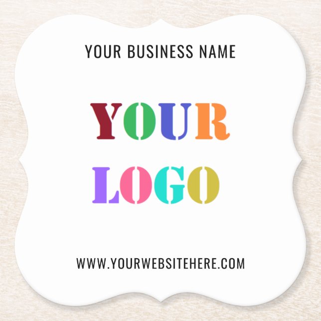 Anpassningsbar Logotyp Promotive Business Papper U Underlägg Papper (Framsida)