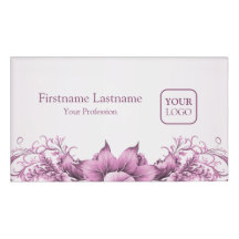 Anpassningsbar Logotyp Rosa Flowers Ram Elegant Mo