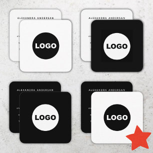 Anpassningsbar Logotyp Social Media Enkel, modern, Fyrkantigt Visitkort