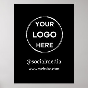 Anpassningsbar Logotyp Social Media Minimalist Bus Poster
